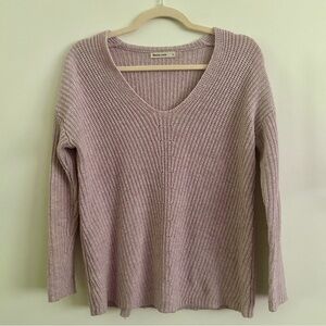 Marine Layer Lavender V-Neck Sweater